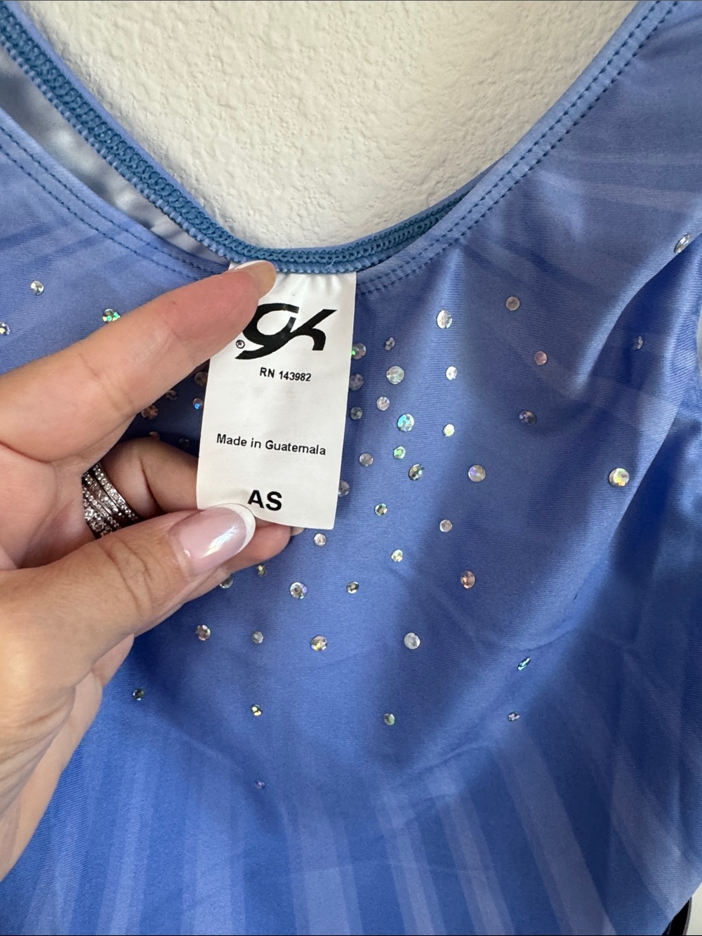 GK Elite Blue Leotard - Picture 3 of 3